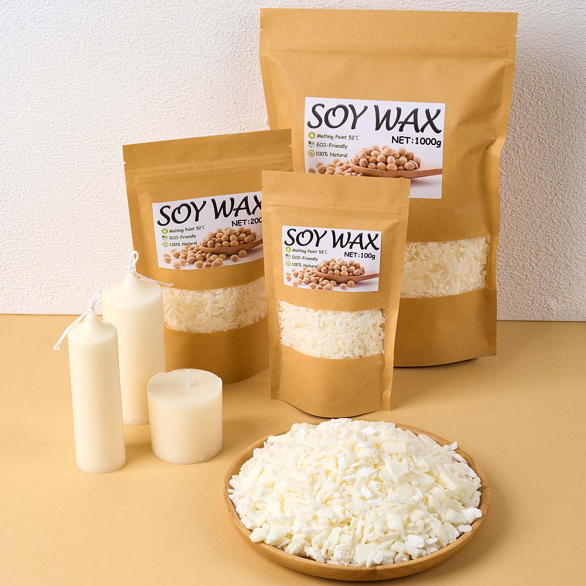 Candle Making Wax - 1 фунт чистого белого соевого воска