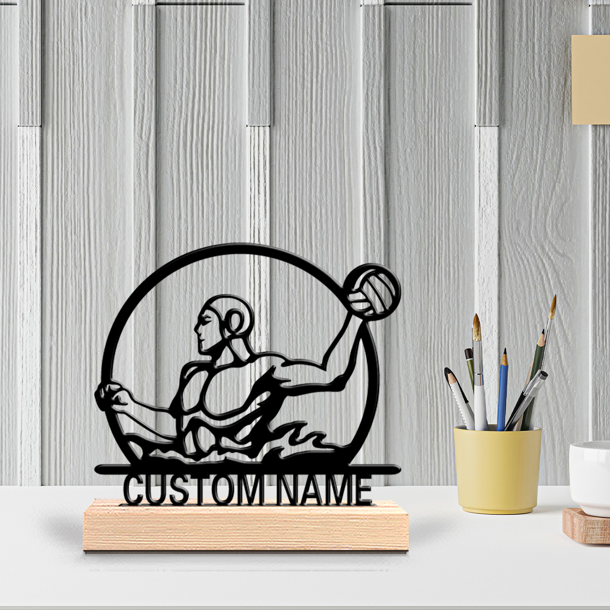 Art Craft Simple - 1 шт. Простая металлическая статуэтка волейболиста