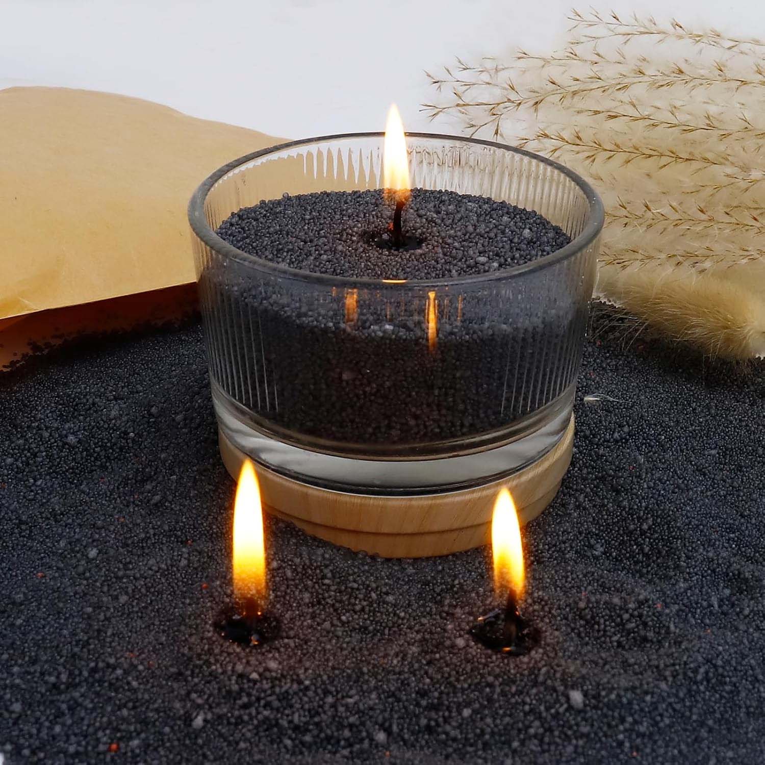 Candle Making Wax - Черный восковой песок для свечей с