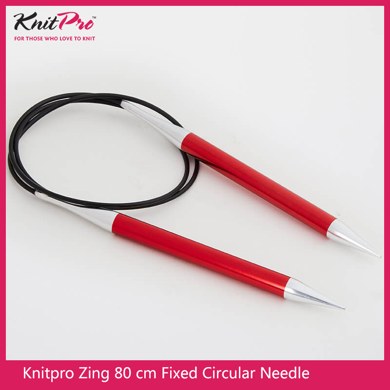 Knitting Needle Circular - Спицы для вязания, алюминиевые, 80 см,