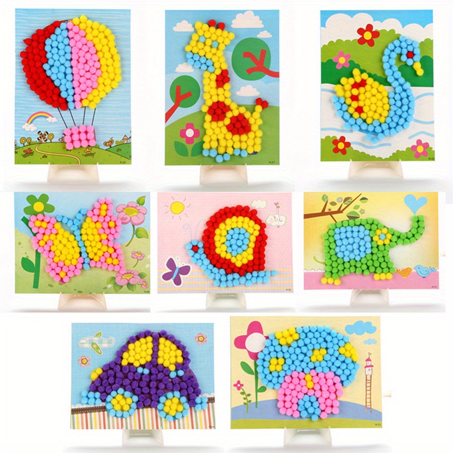 2 шт. 16x21 см красочные помпо – обзор и цена Art Craft Animals