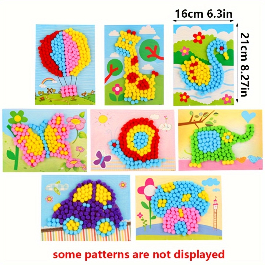 2 шт. 16x21 см красочные помпо – обзор и цена Art Craft Animals