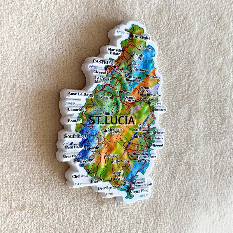 1 шт., сувенир из Сент-Люсии,  – обзор и цена Art Craft Magnet