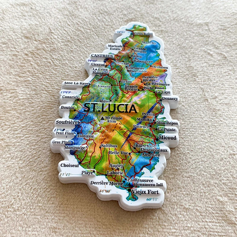 1 шт., сувенир из Сент-Люсии,  – обзор и цена Art Craft Magnet
