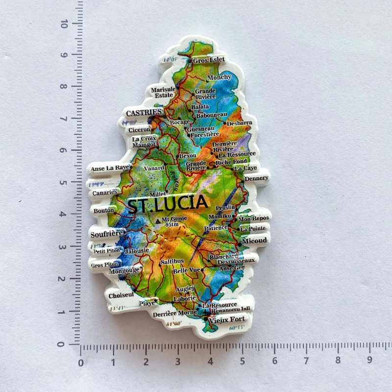1 шт., сувенир из Сент-Люсии,  – обзор и цена Art Craft Magnet