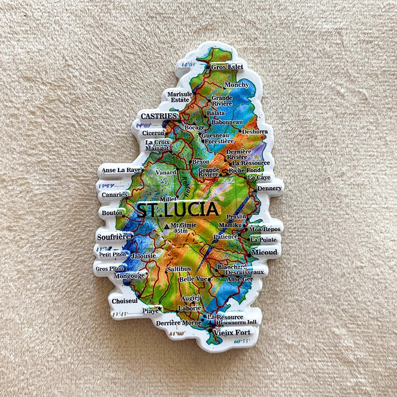 1 шт., сувенир из Сент-Люсии,  – обзор и цена Art Craft Magnet