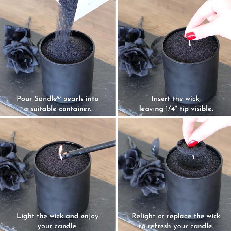 Черный восковой песок для свеч – обзор и цена Candle Making Wax